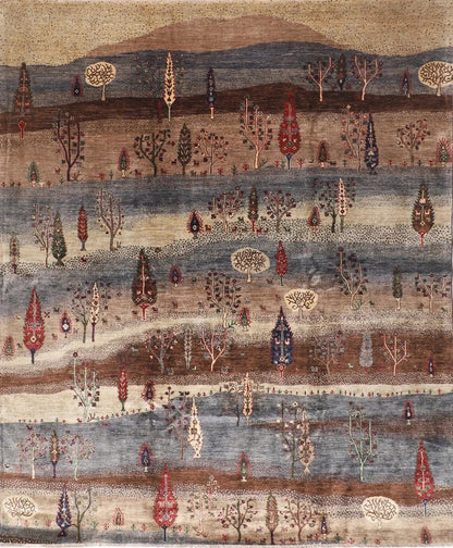 242 x 300 cm | Landscape Afghan Tribal Hand Knotted Carpet