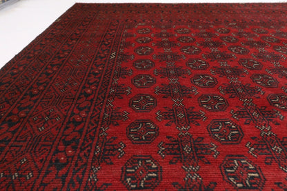 299 x 373 cm | Bokhara Afghan Tribal Hand Knotted Carpet