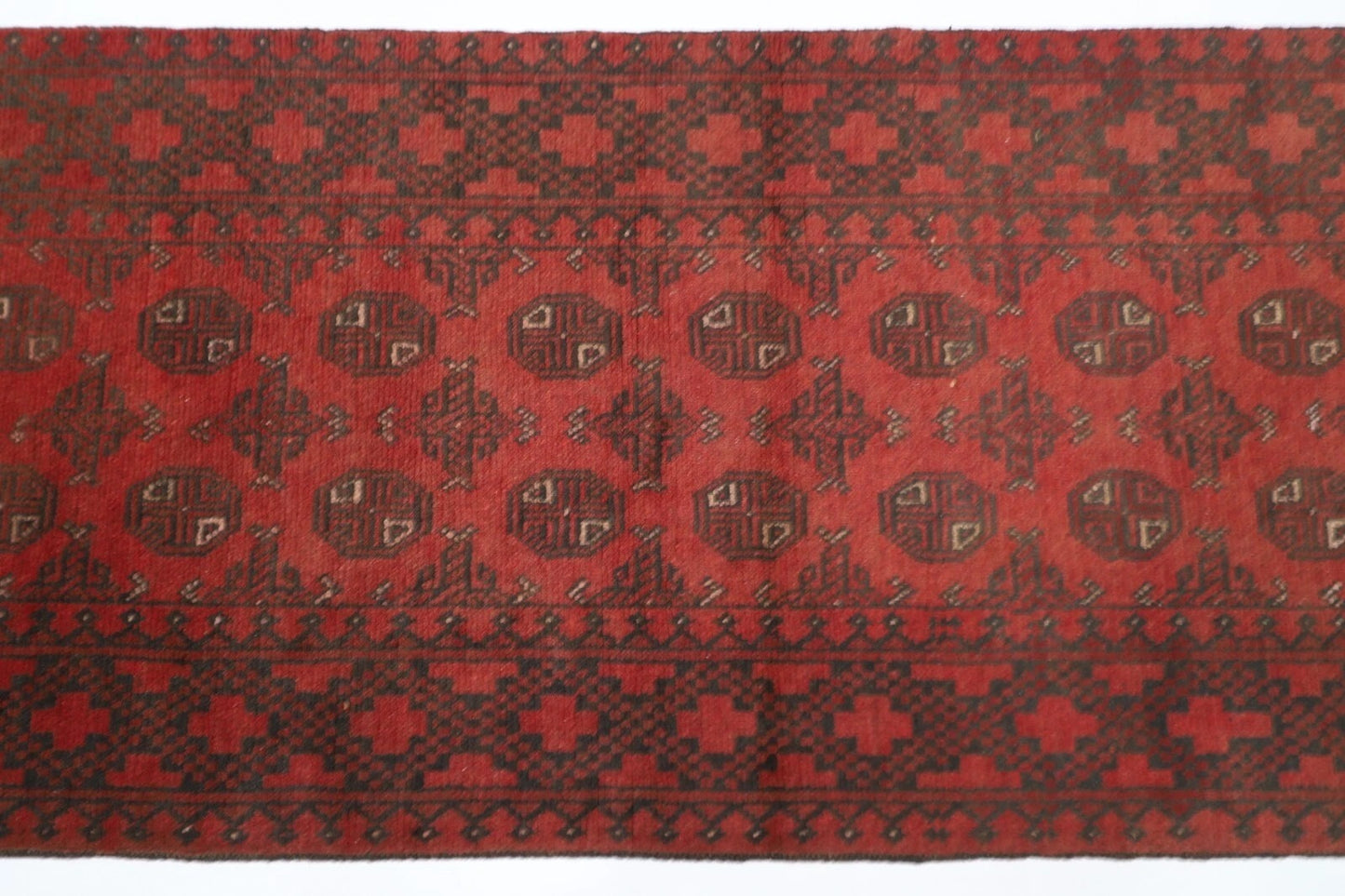 75 x 280 cm | Bokhara Afghan Tribal Hand Knotted Wool Runner