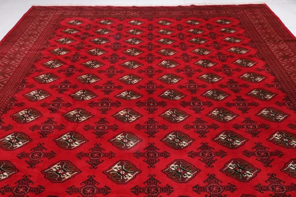 291 x 385 cm | Bokhara Tribal Hand Knotted Carpet