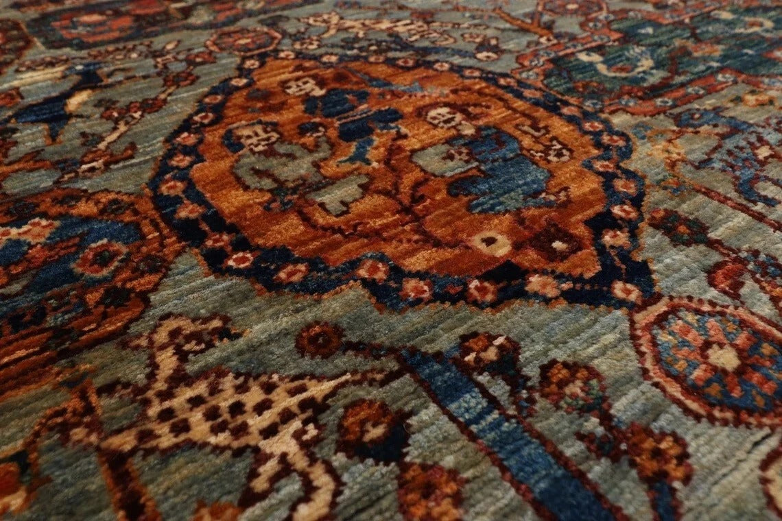 149 x 204 cm | Kerman Afghan Tribal Hand Knotted Veg Dye Wool Carpet