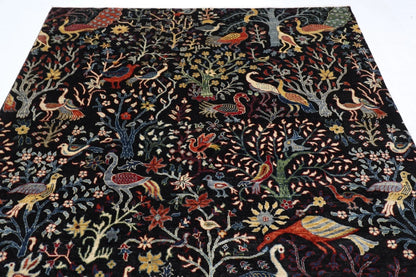 205 x 298 cm | Birds Afghan Tribal Hand Knotted Carpet