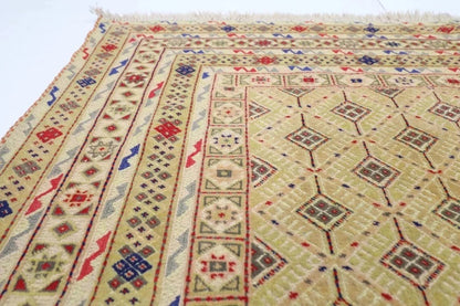 160 x 186 cm | Flat Weave Afghan Tribal Hand Knotted Veg Dye Wool Kilim
