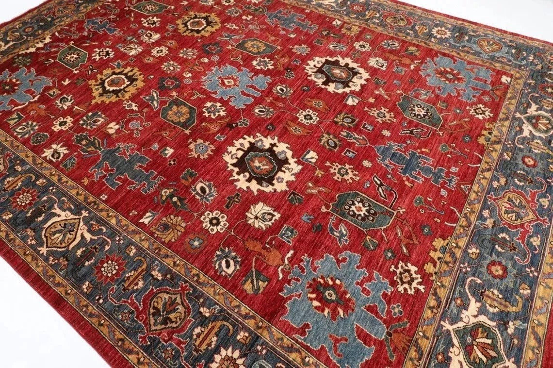 278 x 364 cm | Aryana Afghan Tribal Hand Knotted Carpet