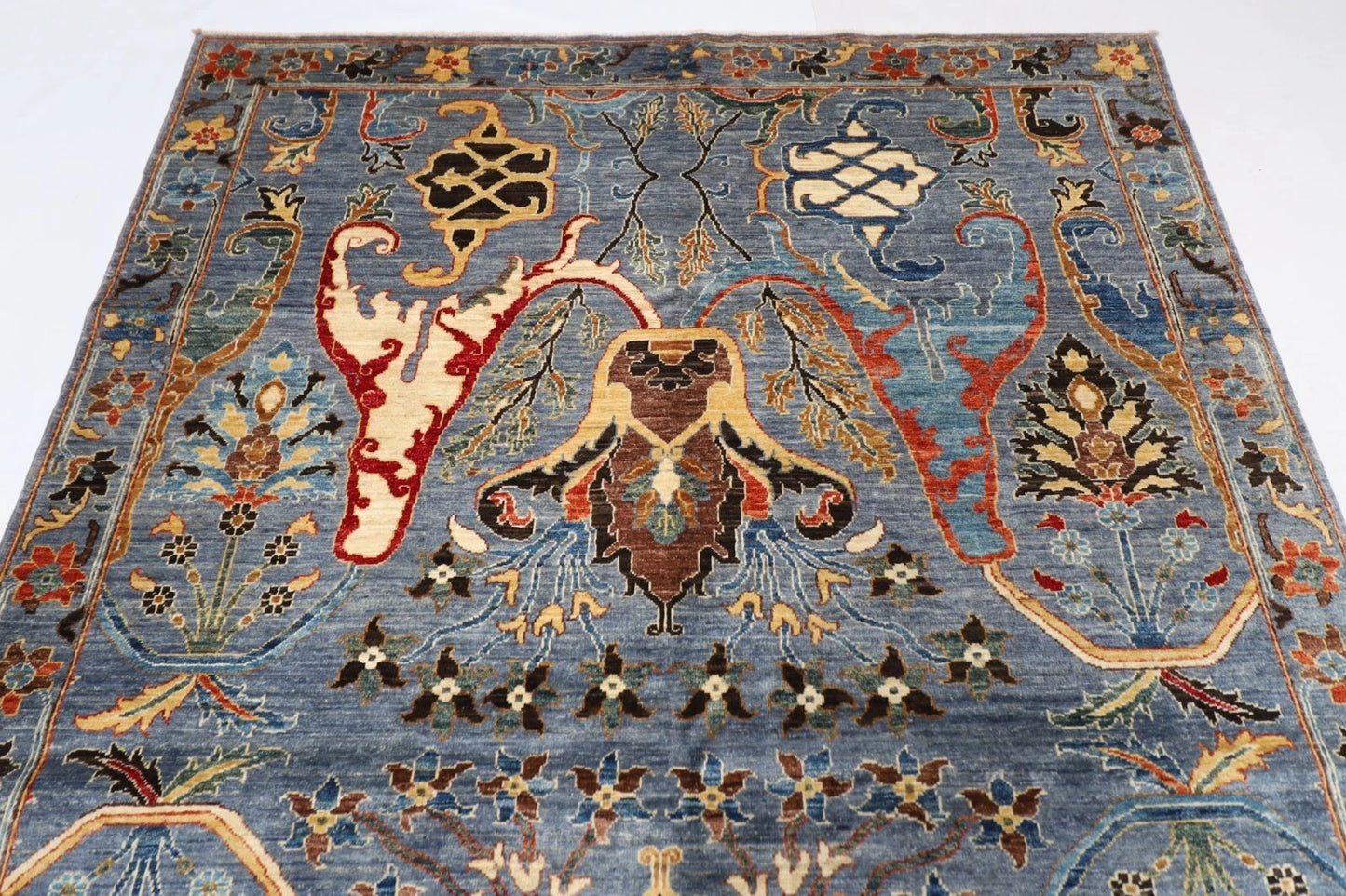 186 x 274 cm | Bidjar Gray Afghan Tribal Hand Knotted Veg Dye Wool carpet