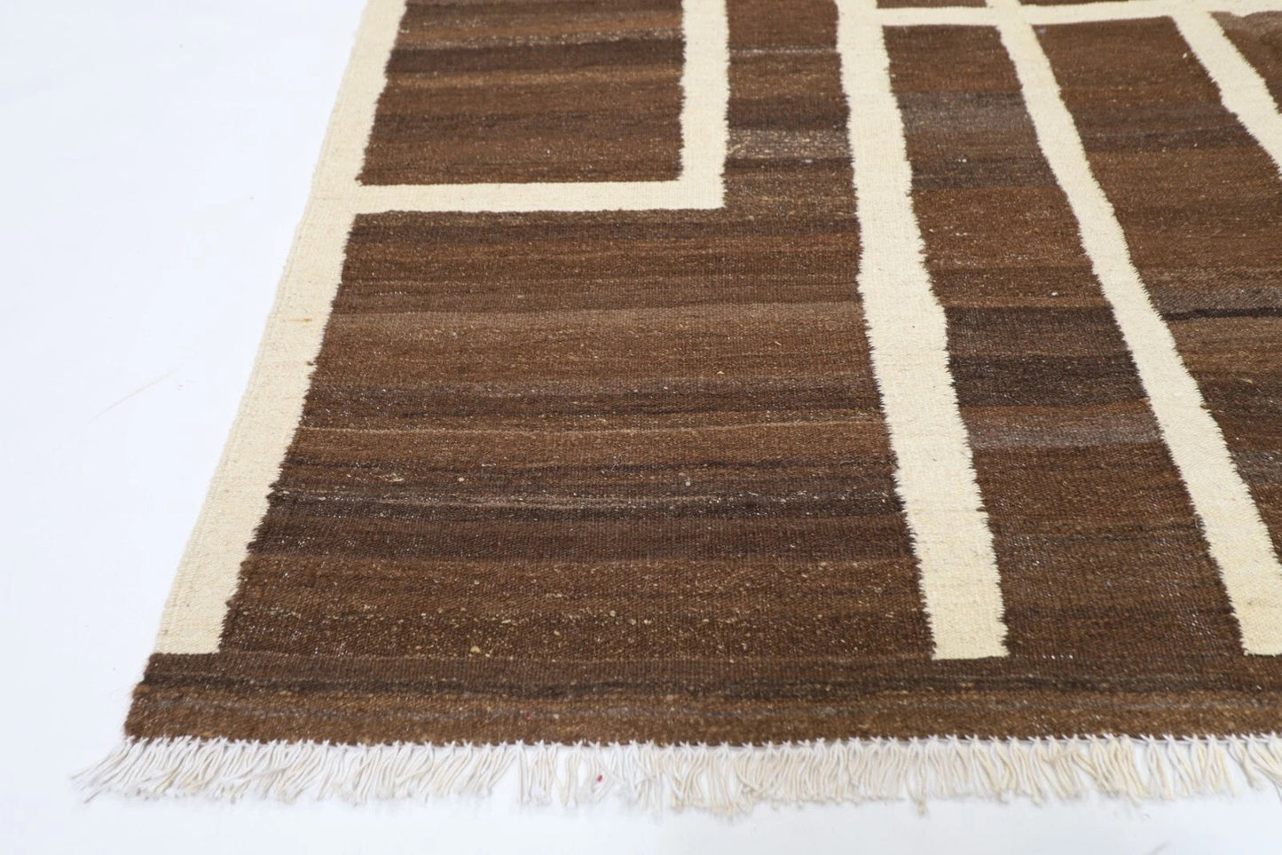 180 x251 cm | Flat Weaved Afghan Tribal Hand Knotted Veg Dye Wool Kilim