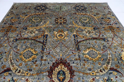 270 x 367 cm | Sickle Leaf Afghan Tribal Hand Knotted Carpet