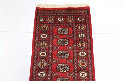 65 x 192 cm | Bokhara Afghan Tribal Hand Knotted Wool Runner