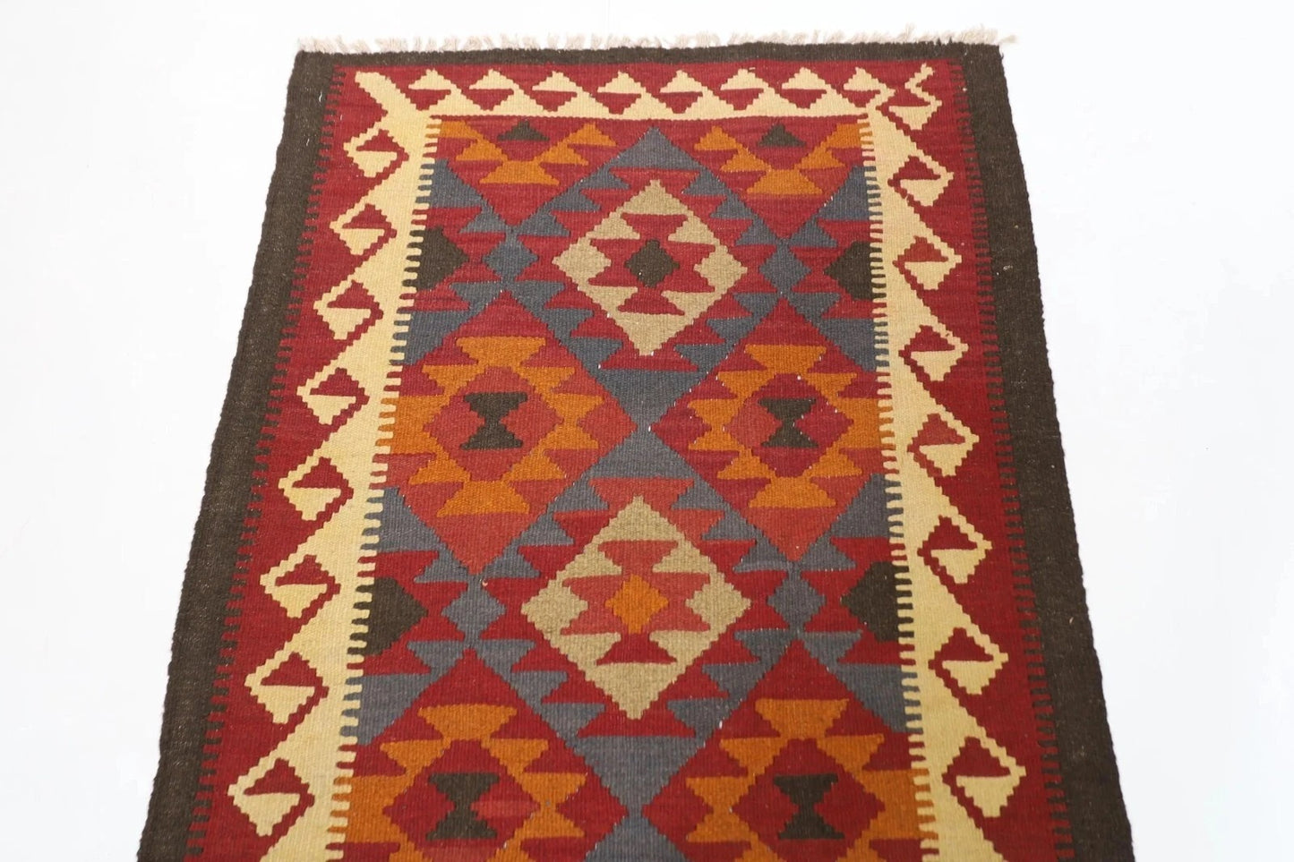 97 x 197 cm | Kilim Afghan Tribal Hand Knotted Wool Runner