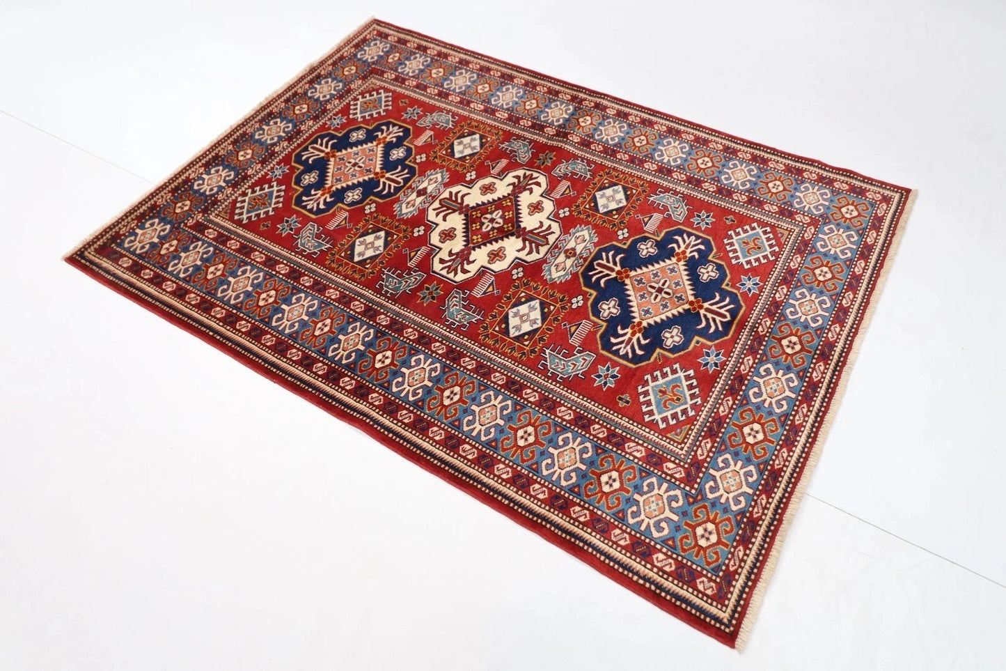 127 x 173 cm | Shirvan Afghan Tribal Hand Knotted Veg Dye Wool carpet