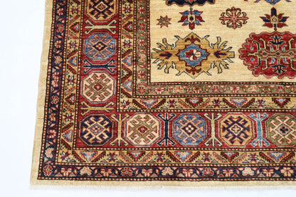 185 x 286 cm | Kazak Afghan Tribal Hand Knotted Carpet