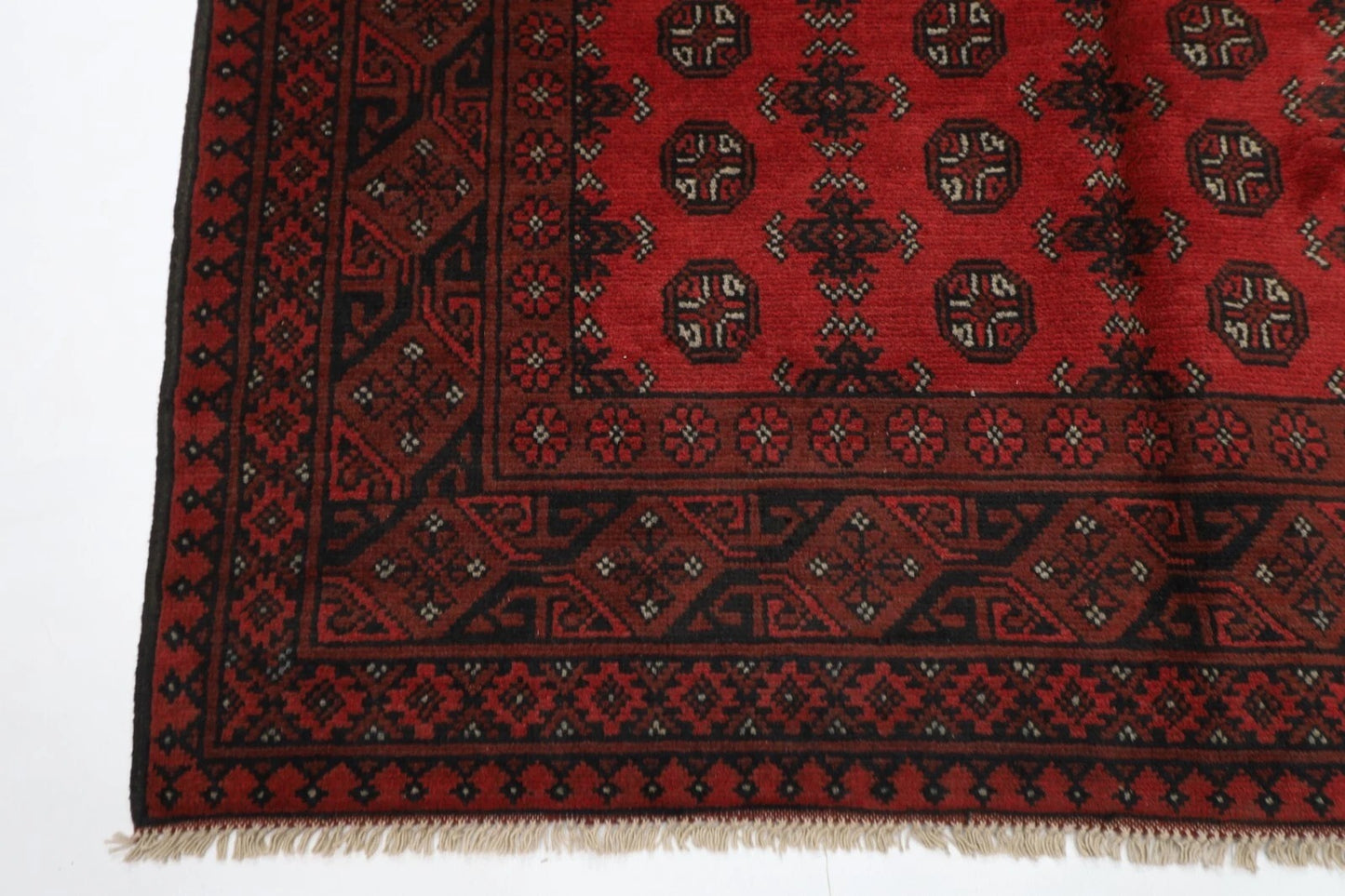 159 x 234 cm | Akja Bokhara Tribal Hand Knotted Wool Carpet