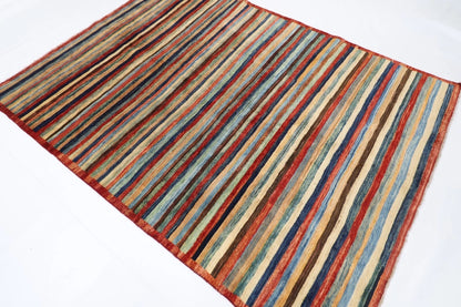 169 x 228 cm | Gabbeh Afghan Tribal Hand Knotted Veg Dye Wool Carpet