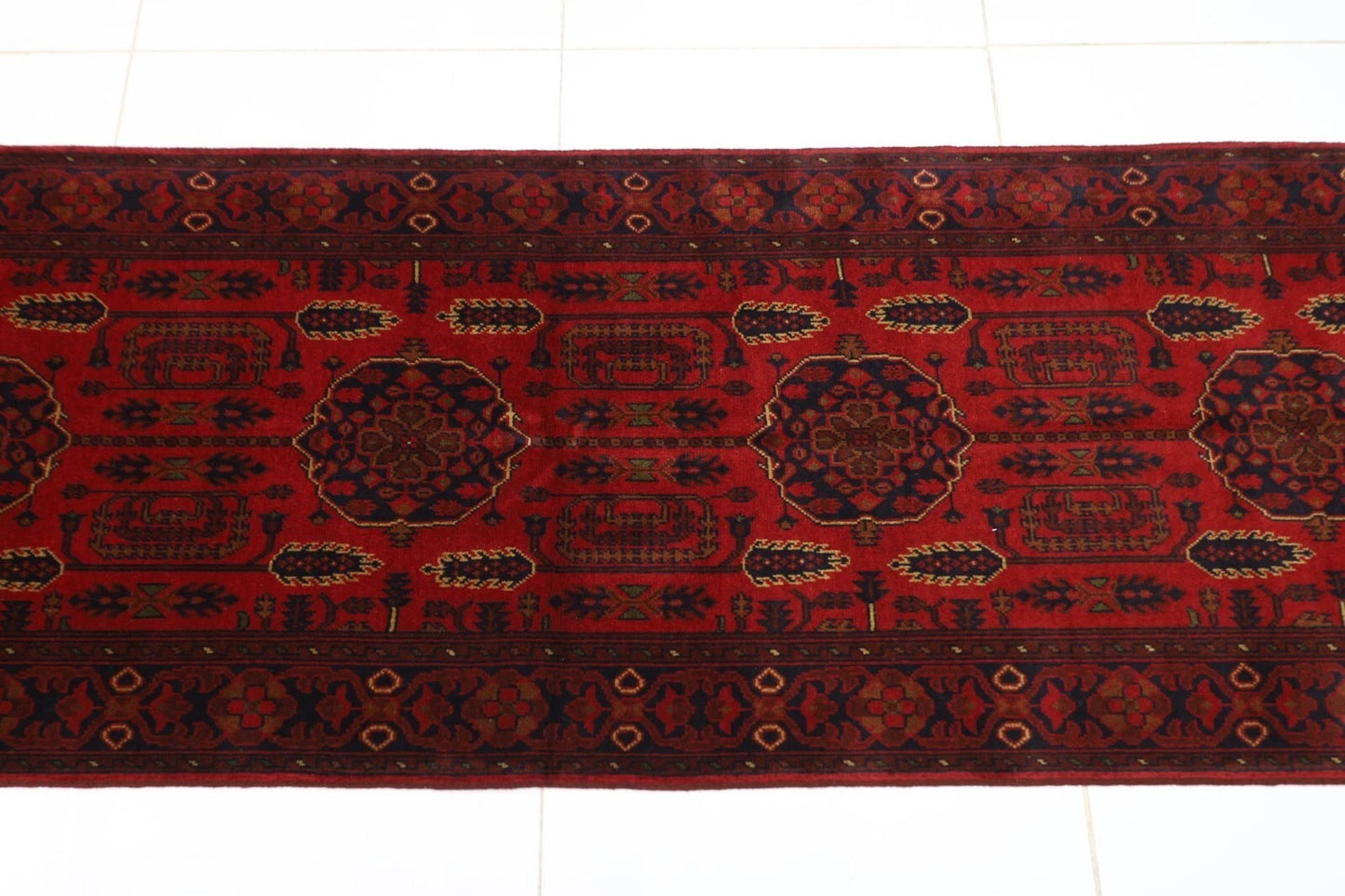 83 x 505 cm | Khal Mohammadi Afghan Tribal Hand Knotted Wool Runner