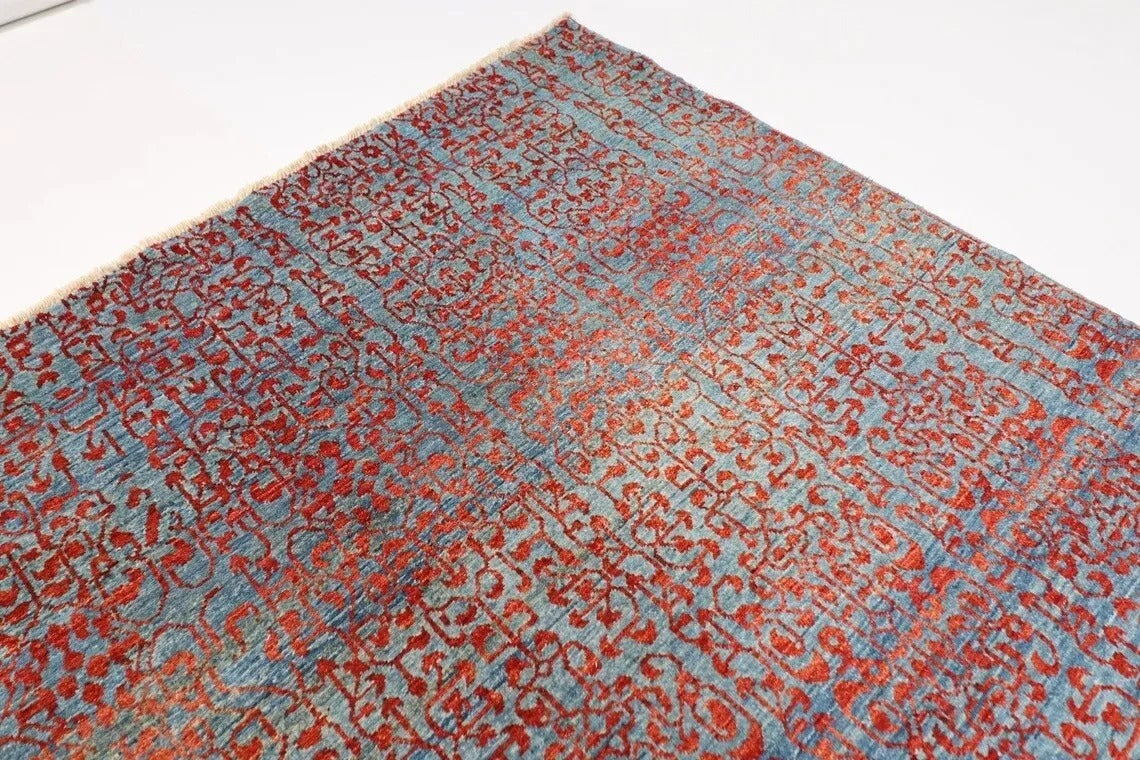 160 x 202 cm | Mamluk Afghan Tribal Hand Knotted Veg Dye Wool Carpet