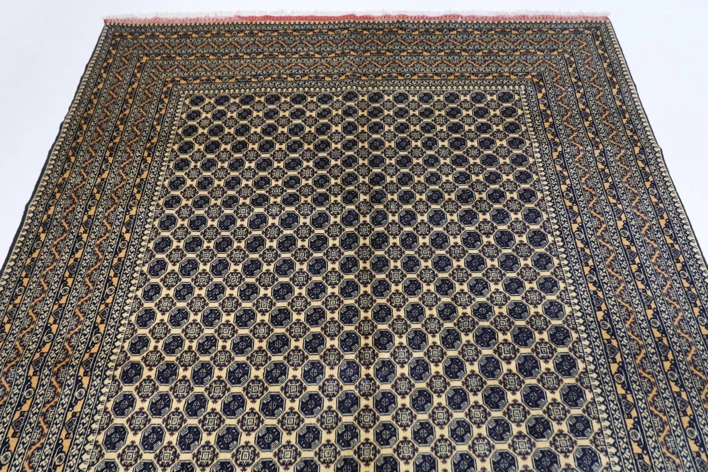 196 x 300 cm | Bokhara Afghan Tribal Hand Knotted Carpet