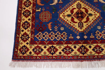 149 x 204 cm | Maranoce Afghan Tribal Hand Knotted Veg Dye Wool Carpet
