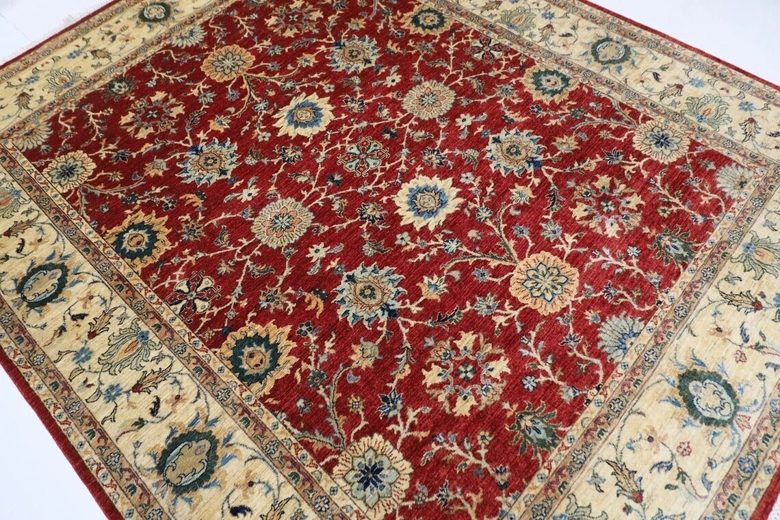 248 x 301 cm | Chobi Afghan Tribal Hand Knotted Carpet