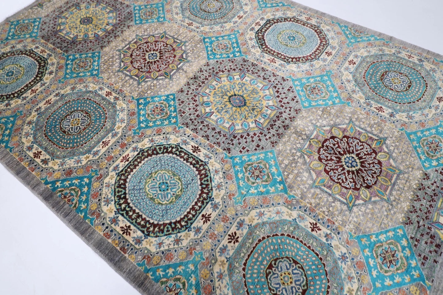 203 x 306 cm | Mamluk Afghan Tribal Hand Knotted Carpet