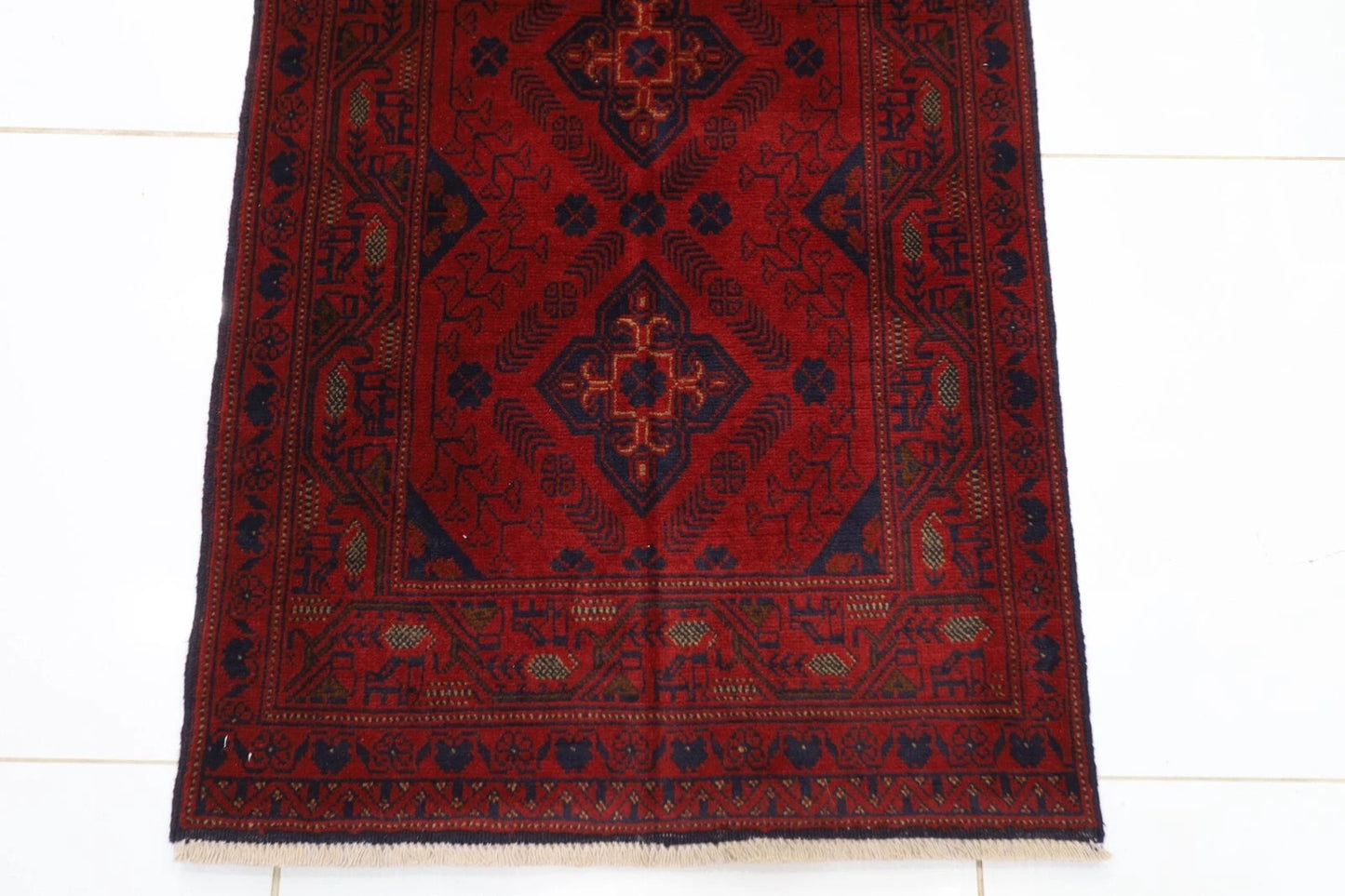 80 x 196 cm | Khal Mohammadi Afghan Tribal Hand Knotted Wool Runner