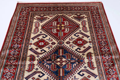132 x 183 cm | Shirvan Afghan Tribal Hand Knotted Veg Dye Wool carpet