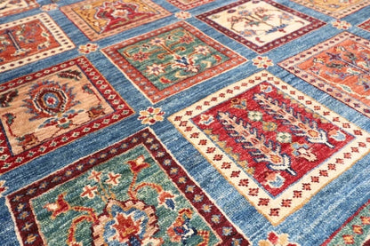 400 x 560 cm | Bakhtiari Large Size Area Rug Afghan Hand Knotted Carpet Blue Color Rug