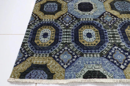 181 x 283 cm | Mamluk Afghan Tribal Hand Knotted Veg Dye Wool Carpet