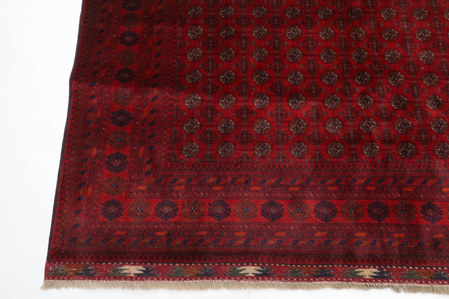 174 x 246 cm | Fine Mori Bokhara Afghan Tribal Hand Knotted Veg Dye Wool Carpet