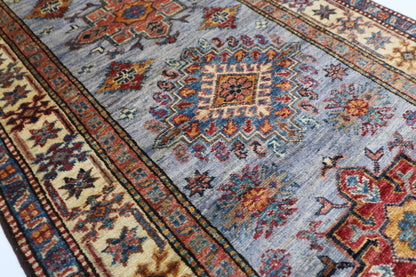 82 x 271 cm | Kazak Afghan Tribal Hand Knotted Wool Runner