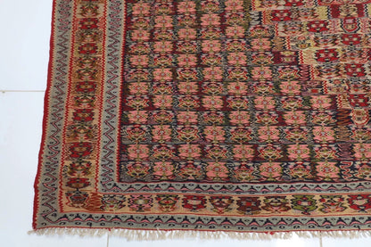 205 x 293 cm | Sumak Flat Weaved Kilim Afghan Tribal Hand Knotted Carpet