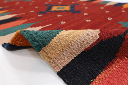 81 x 301 cm | Flat Weaved Kilim Afghan Tribal Hand Knotted Wool Runner