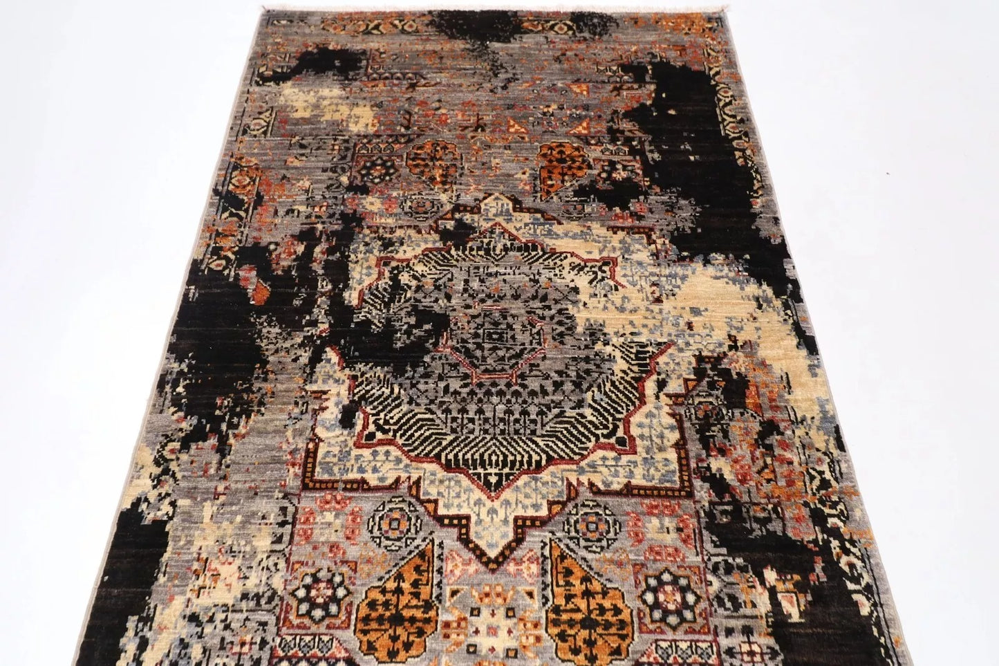 103 x 296 cm | Abstract Afghan Tribal Hand Knotted Wool Runner