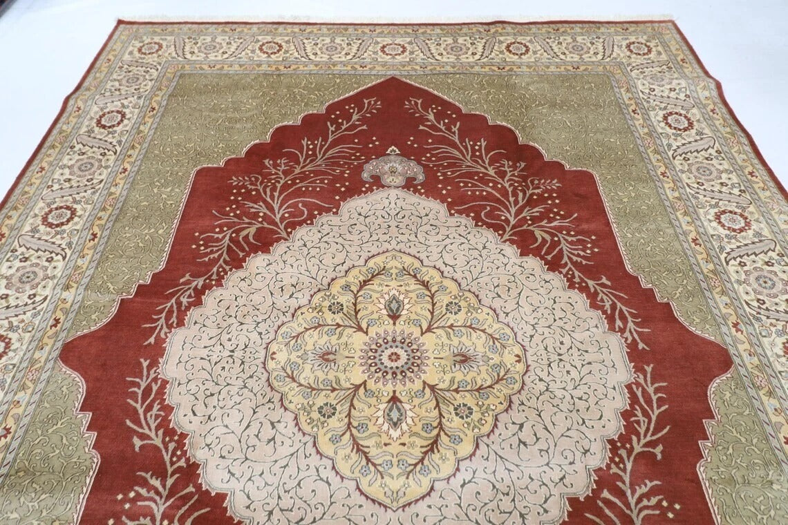274 x 370 cm | Fine Heriz Tribal Hand Knotted Carpet