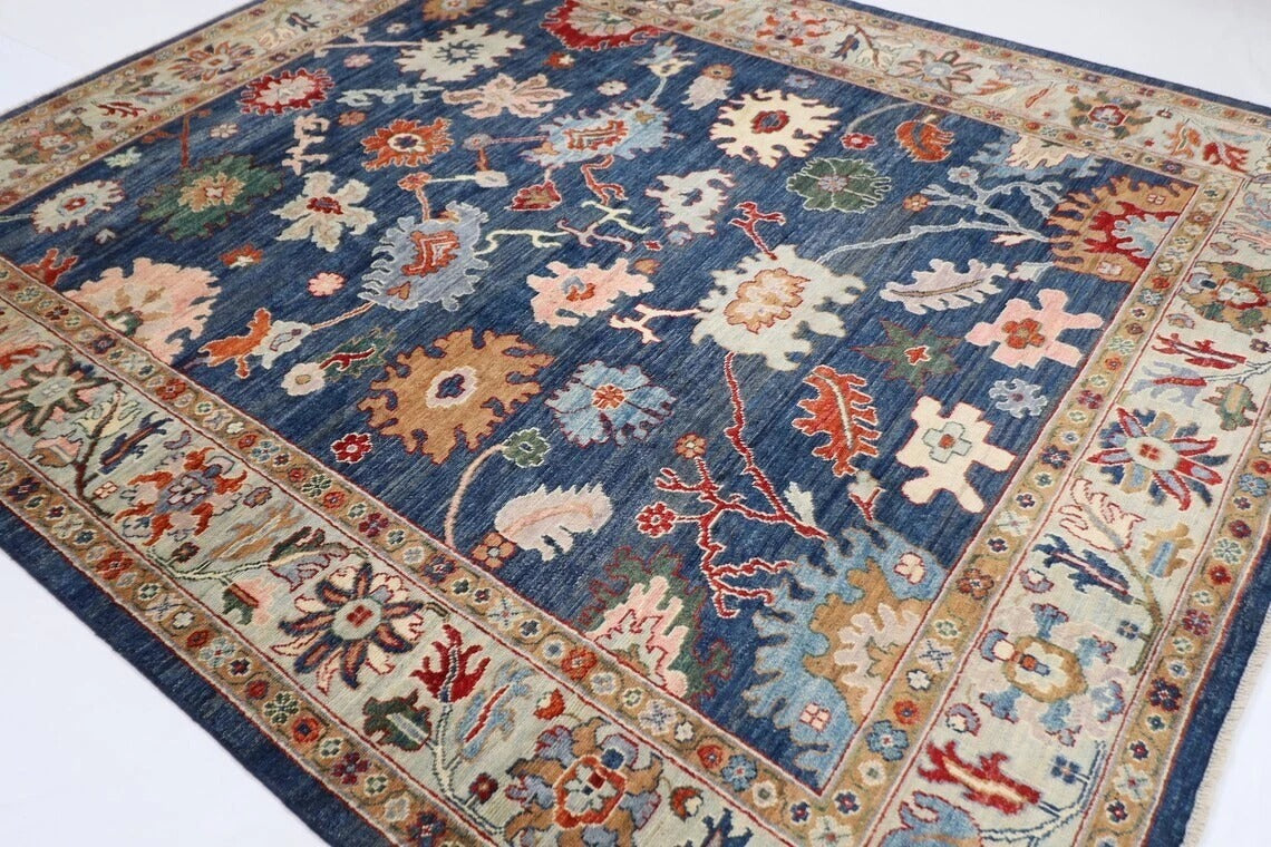 254 x 301 cm | Oushak Afghan Tribal Hand Knotted Carpet