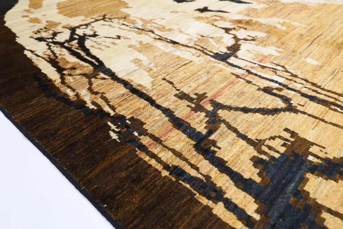 246 x 342 cm | Abstract Gabbeh Afghan Hand Knotted Carpet