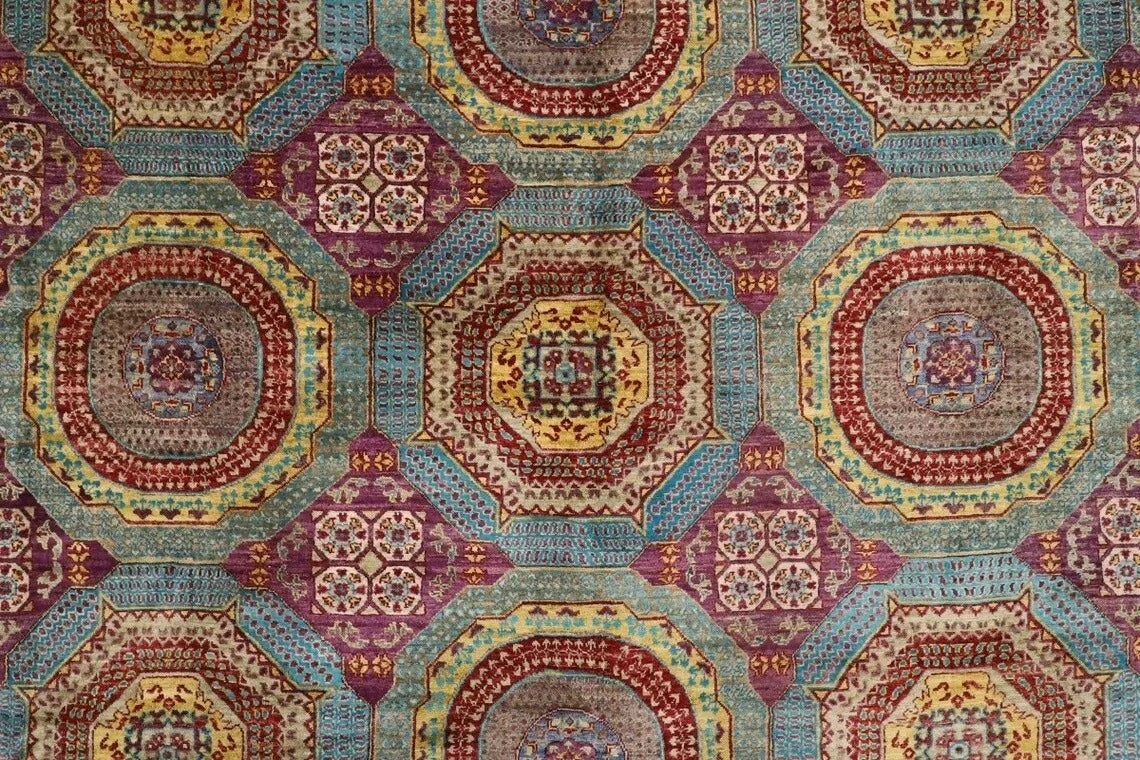 408 x 610 cm | beautiful purple Large Size Area Rug Afghan Hand Knotted carpet