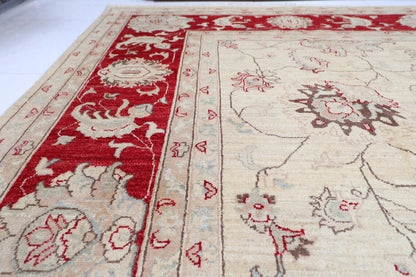 303 x 418 cm | Chobi Beige Afghan Tribal Hand Knotted Carpet
