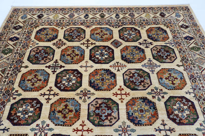 245 x 296 cm | Ersari Afghan Tribal Hand Knotted Carpet