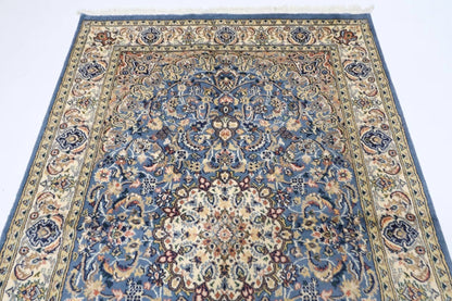 124 x 192 cm | Medallion Tribal Hand Knotted Veg Dye Wool carpet