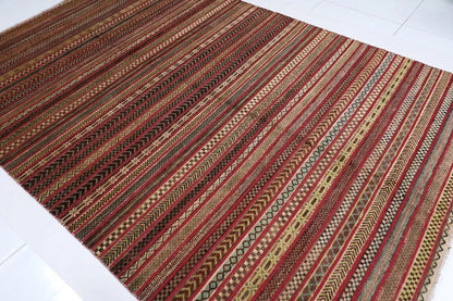 198 x 295 cm | Gabbeh Afghan Tribal Hand Knotted Carpet