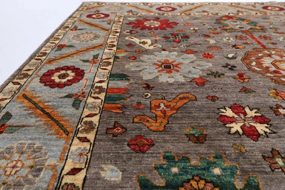 186 x 270 cm |  Bidjar Gray Afghan Tribal Hand Knotted Veg Dye Wool carpet