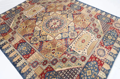 248 x 294 cm | Mamluk Afghan Tribal Hand Knotted Carpet