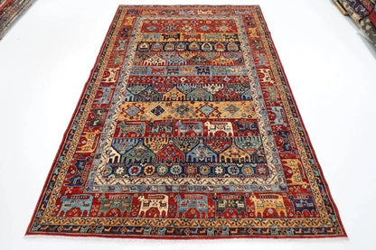 187 x 270 cm | High Quality Afghan Tribal Hand Knotted Veg Dye Wool carpet