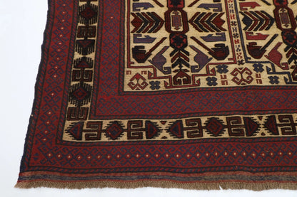 202 x 272 cm | Vintage Flat Weaved Kilim Afghan Tribal Hand Knotted Carpet