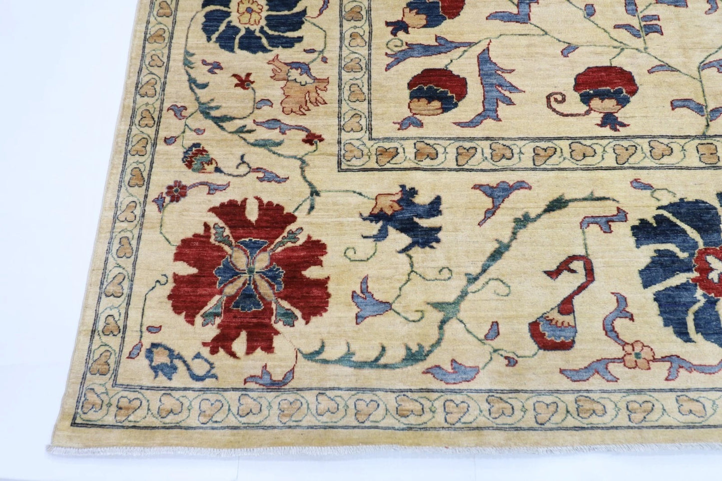 273 x 354 cm | Suzani Afghan Tribal Hand Knotted Carpet