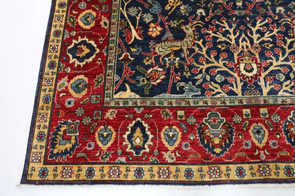 199 x 298 cm | Animal Afghan Tribal Hand Knotted Carpet