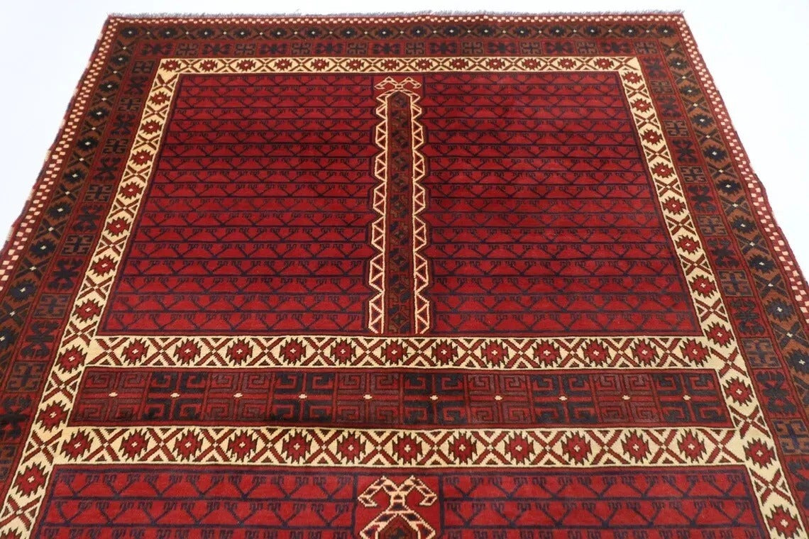 199 x 299 cm | Maranoce Afghan Tribal Hand Knotted Carpet