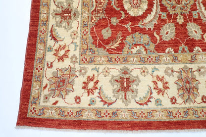 172 x 201 cm | Oriental Afghan Tribal Hand Knotted Veg Dye Wool Carpet