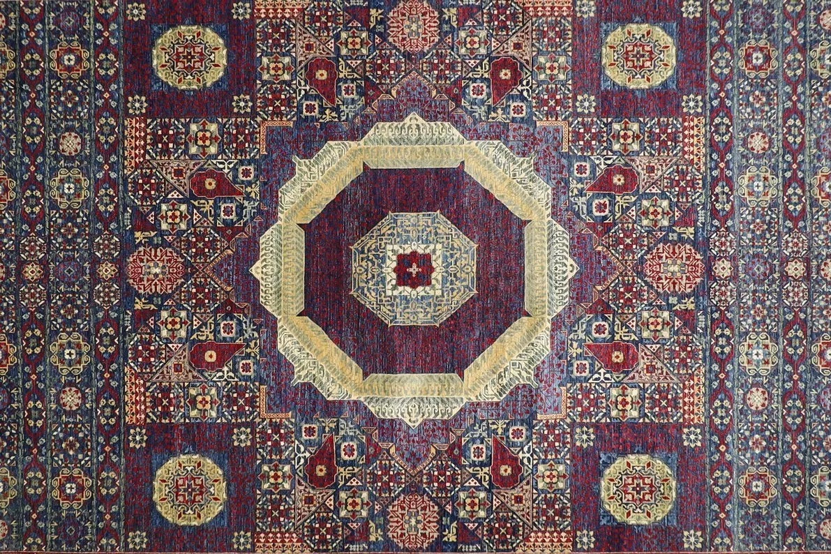 368 x 528 cm | Mamluk Afghan Tribal Hand Knotted Carpet