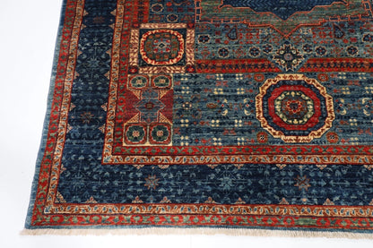 160 x 200 cm | Mamluk Afghan Tribal Hand Knotted Veg Dye Wool Carpet